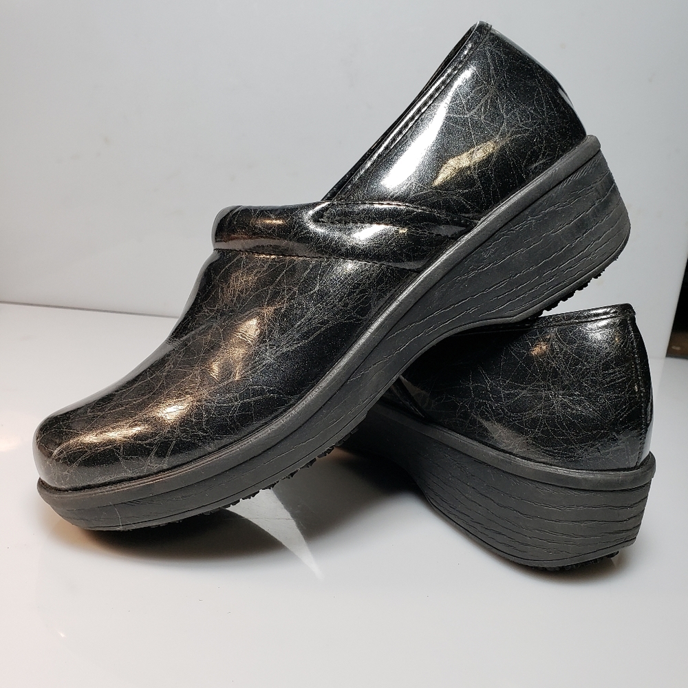 Safe T Step SafeTstep Women's Slip Resistant Gretchen Black Clog Shoes 9.5 - Picture 5 of 11
